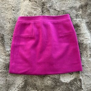Magenta J.Crew Mini Skirt
